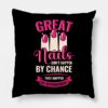 Nail Tech Technologist Profession Manicurist Gift Throw Pillow Official Nail Technician Merch