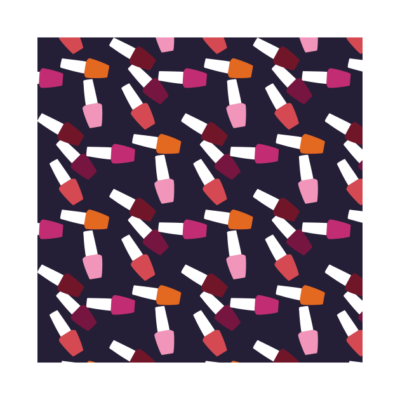 Nail Polish Pattern Phone Case Official Nail Technician Merch