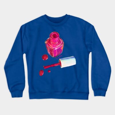 Pink Nail Polish Crewneck Sweatshirt Official Nail Technician Merch