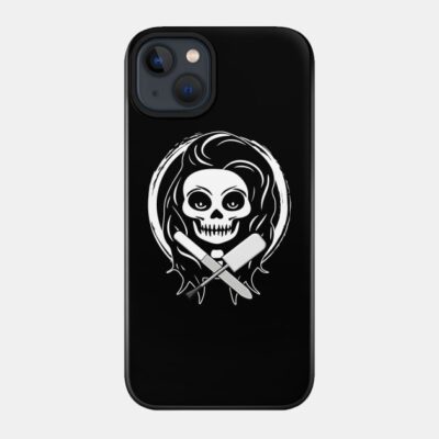 Female Nail Tech Skull And Manicurist Tools White  Phone Case Official Nail Technician Merch