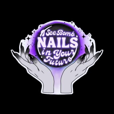 I See Bomb Nails Pin Official Nail Technician Merch