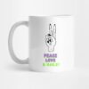 Peace Love And Nails Nail Tech Nail Love Mug Official Nail Technician Merch