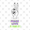 Peace Love And Nails Nail Tech Nail Love Tote Official Nail Technician Merch