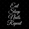 Eat Sleep Nails Repeat Nail Technician Manicurist Pin Official Nail Technician Merch