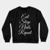 Eat Sleep Nails Repeat Nail Technician Manicurist Crewneck Sweatshirt Official Nail Technician Merch