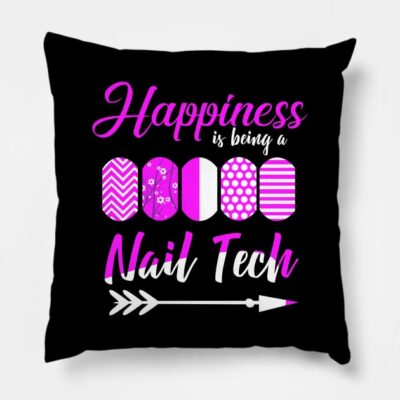 Nail Tech Throw Pillow Official Nail Technician Merch