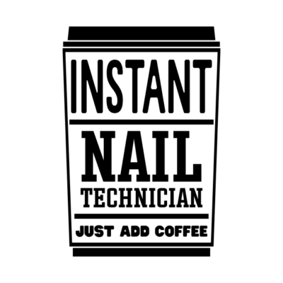 Instant Nail Technician Just Add Coffee Tapestry Official Nail Technician Merch