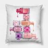 Nails Polish Throw Pillow Official Nail Technician Merch