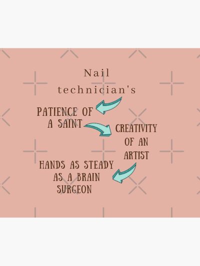 Nail Technician - Funny Tapestry Official Nail Technician Merch