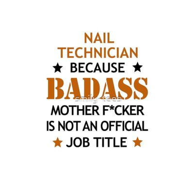 Nail Technician Badass Funny Birthday Christmas Gift Tote Bag Official Nail Technician Merch