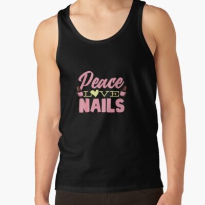 Nail Technician Nail Art Manicure Nail Salon, Nail Polish Tank Top Official Nail Technician Merch