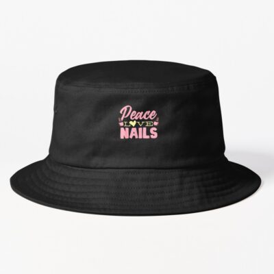 Nail Technician Nail Art Manicure Nail Salon, Nail Polish Bucket Hat Official Nail Technician Merch