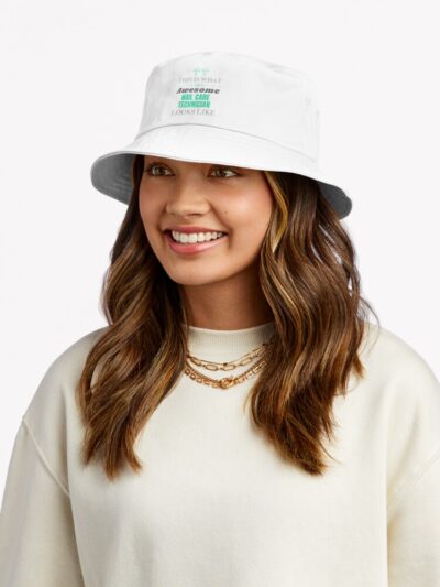 This Is What An Awesome Nail Care Technician Looks Like Bucket Hat Official Nail Technician Merch