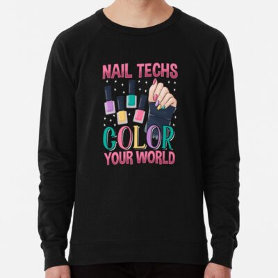 Nail Technician Colorful Manicure Artist Sweatshirt Official Nail Technician Merch