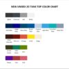 tank top color chart - Nail Technician Gifts