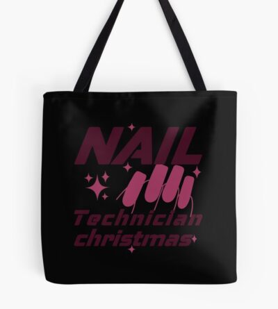 Nail Technician Christmas Tote Bag Official Nail Technician Merch