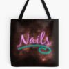 Neon Nails Sign Tote Bag Official Nail Technician Merch