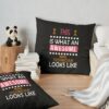 Nail Technician Awesome Looks Funny Birthday Christmas Throw Pillow Official Nail Technician Merch