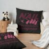 Nail Technician Christmas Throw Pillow Official Nail Technician Merch