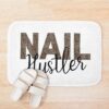 Nail Hustler Leopard Pattern Nail Tech Techniques Nail Boss Nail Bath Mat Official Nail Technician Merch