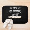 Nail Technician Funny Superpower Slogan Gift For Every Nail Technician Funny Slogan Hobby Work Worker Bath Mat Official Nail Technician Merch