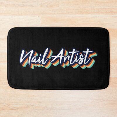 Nail Artist Retro Bath Mat Official Nail Technician Merch