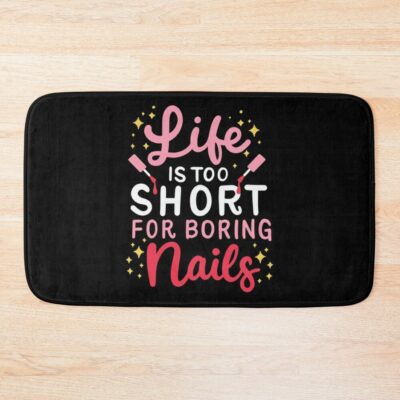 Funny Nail Tech Bath Mat Official Nail Technician Merch