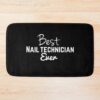 Best Nail Technician ,Manicurist Text Based Graphic Bath Mat Official Nail Technician Merch