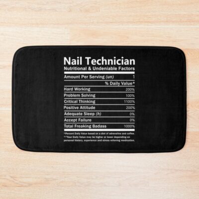 Nail Technician Bath Mat Official Nail Technician Merch