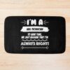 Nail Technician Job Gift For Every Nail Technician Funny Slogan Hobby Work Worker Fun Bath Mat Official Nail Technician Merch