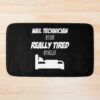 Nail Technician Job Fun Gift For Every Nail Technician Funny Slogan Hobby Work Worker Bath Mat Official Nail Technician Merch