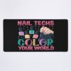 Nail Technician Colorful Manicure Artist Mouse Pad Official Nail Technician Merch