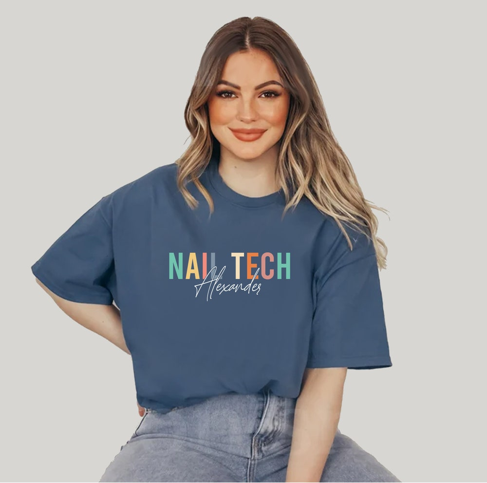 Personalized Nail Technician Basic T-Shirt