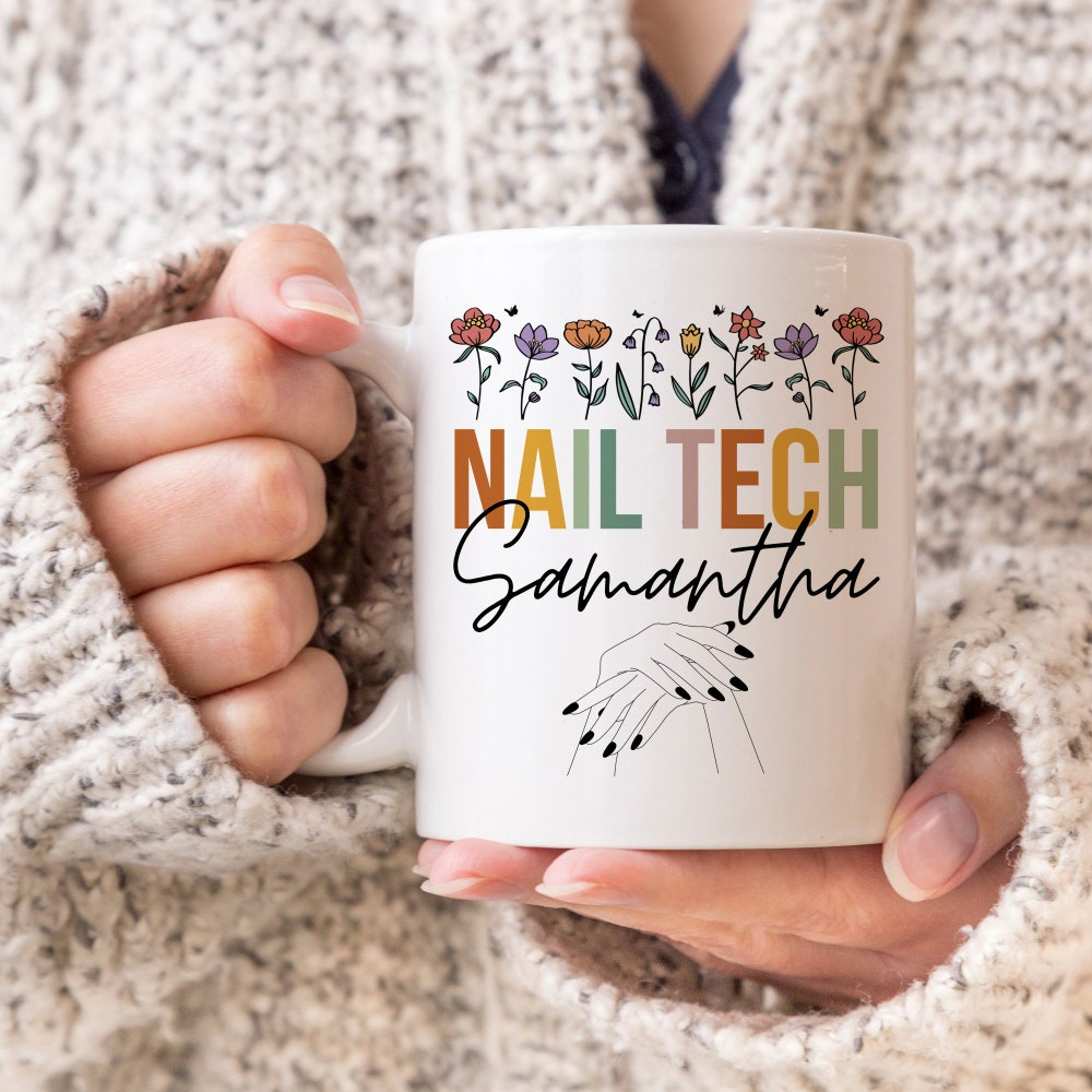 Personalized Best Fcking Nail Tech Ever Mug